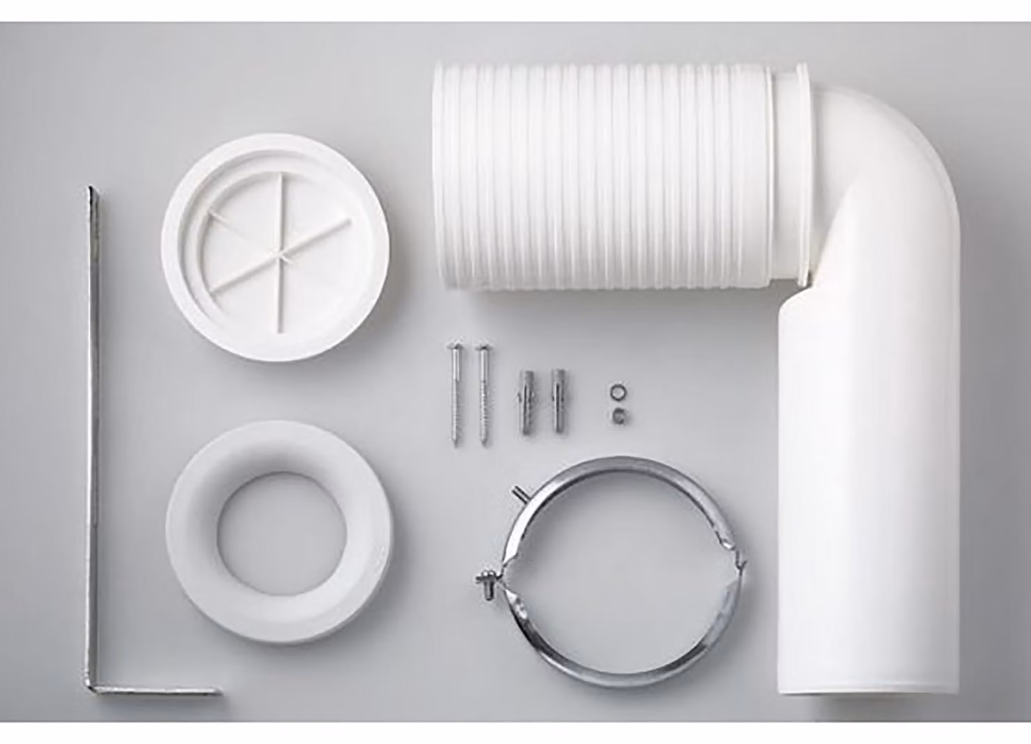 Set di scarico tipo 89009.2 per collegamento WC 70–220 mm, 1 pz.