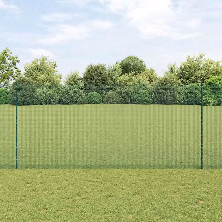 Maison Exclusive - Recinzione con Posto Verde 1,4 x 10 m Acciaio e PVC