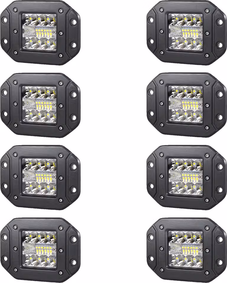 luce da lavoro a LED 42W, alta luminosità 4200LM, impermeabile IP67, 8 pezzi 42w spot beam