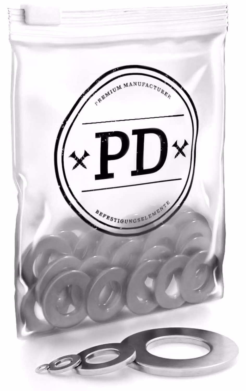 Rondelle di supporto M16 (DIN 125) | Acciaio inossidabile A4 (V4A) | Confezione da 25 pezzi