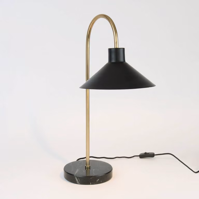 Holländer Lampada da tavolo Oktavia, Nero, Soggiorno / Sala da pranzo, Pietra, Moderno, Lampada da tavolo