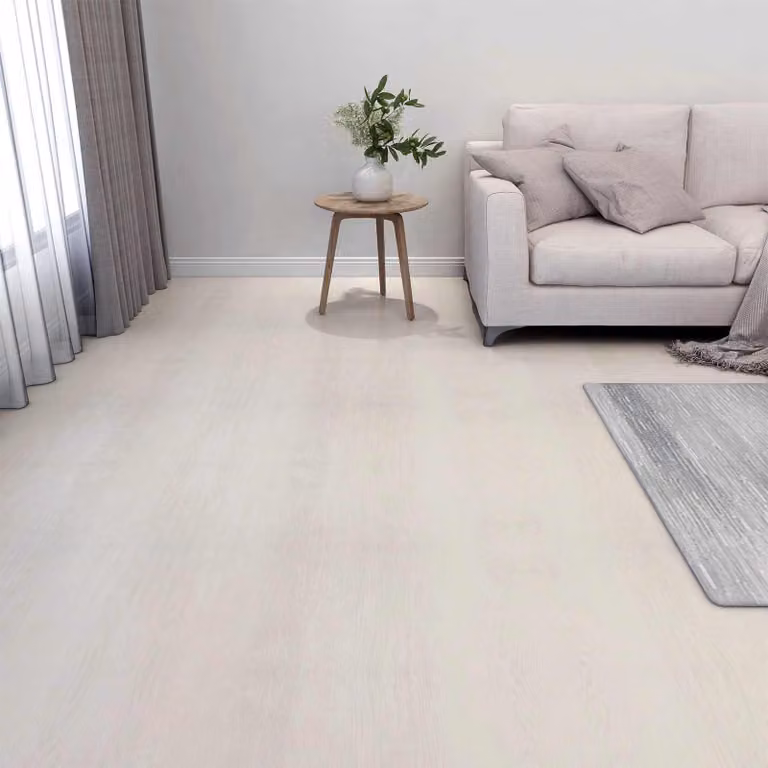 vidaXL Piastrelle in PVC autoadesive moderne, Beige chiaro, 5,11 m² (55 pezzi)