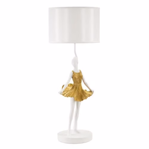 Lampada da tavolo BALLERINA in metallo e resina CM Ø 32X90,5 by Mauro Ferretti