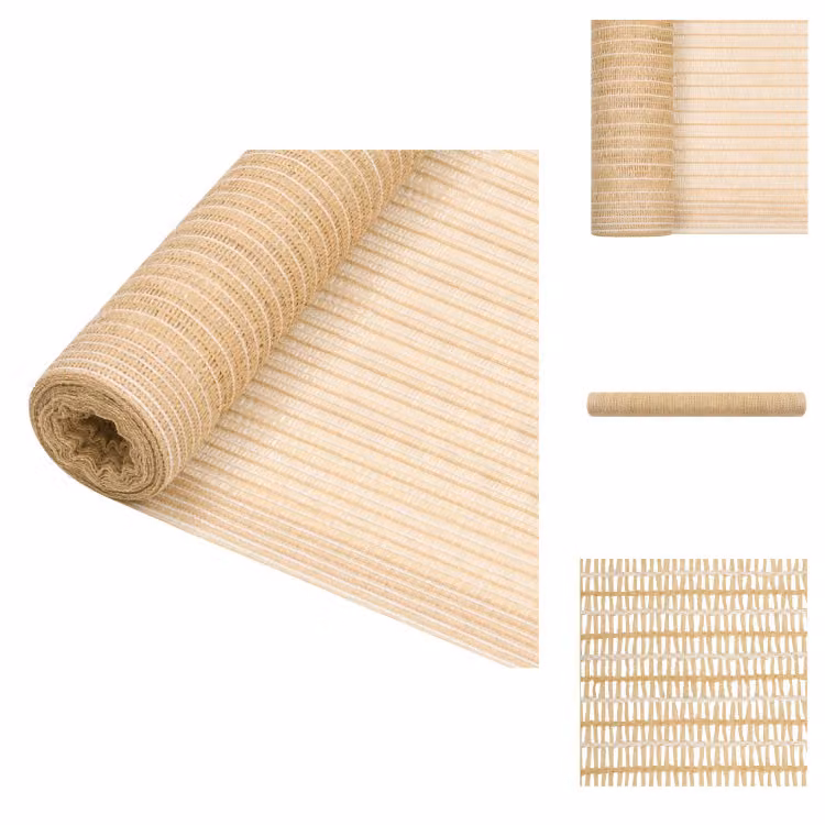 vidaXL Schermo di recinzione Beige 1x50 m HDPE 195 g/m² - Ombrelloni e tende da sole