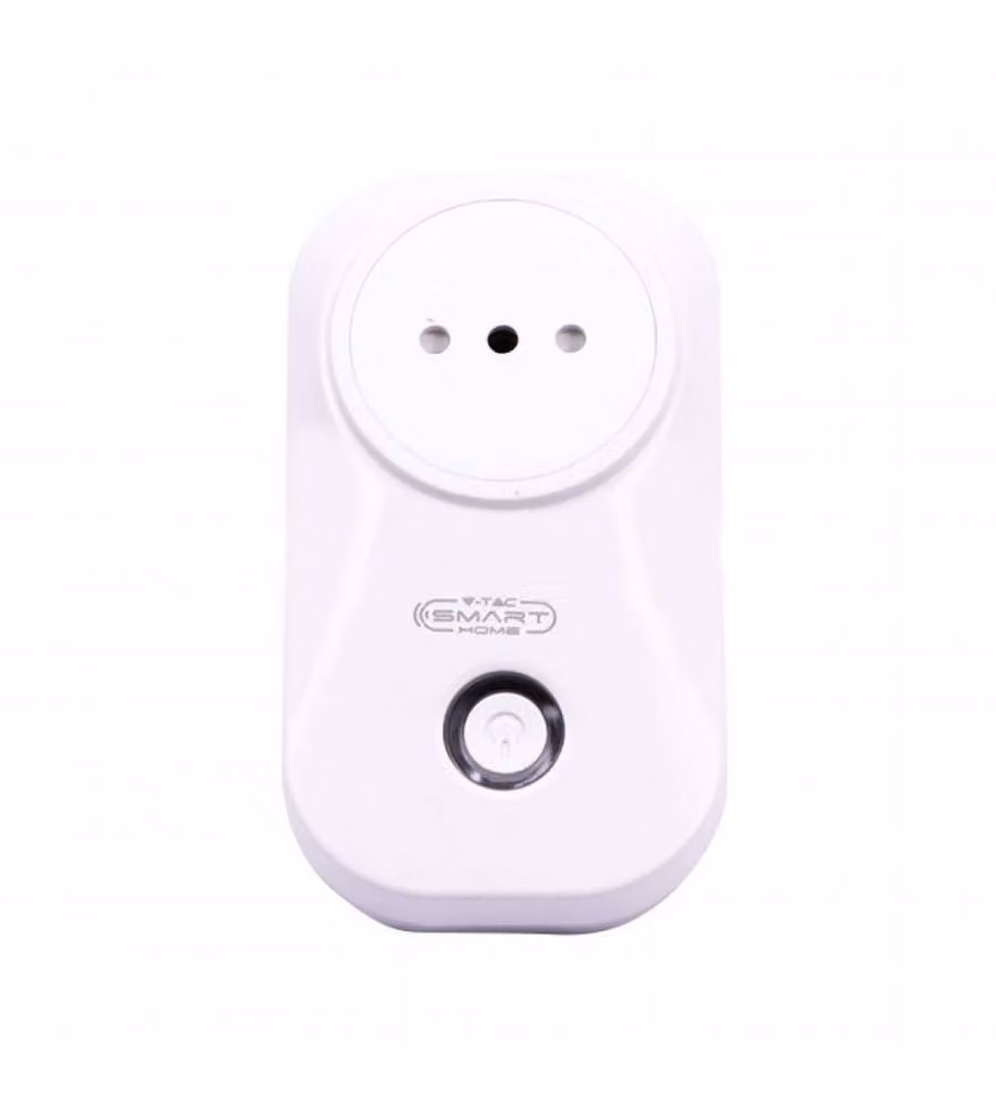 Spina Wifi Italiana con Interruttore Compatibile ad Amazon Alexa Google Home e Nest Colore Bianco