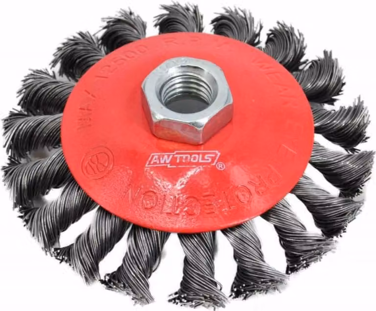 Awtools 125 mm m14 spazzola a torsione conica