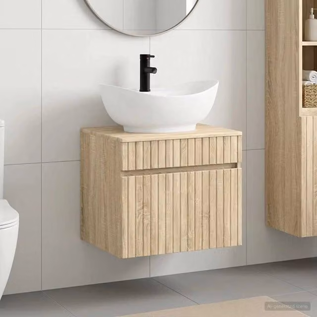 Set di mobili per il bagno Rovere Sonoma Legno ingegnerizzato 3404312