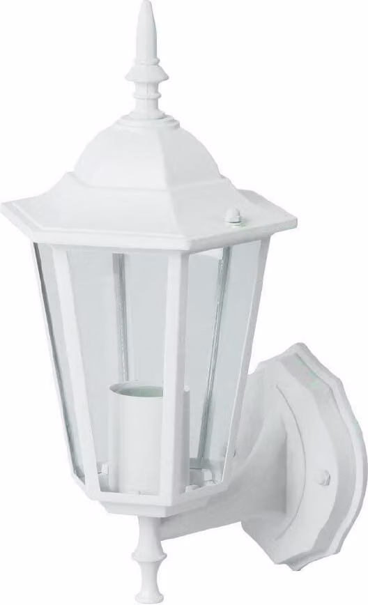 Applique da esterno 749 bianca 1xE27x60W in alluminio, dimensioni: 36x20,8x17 cm, IP44, V-TAC