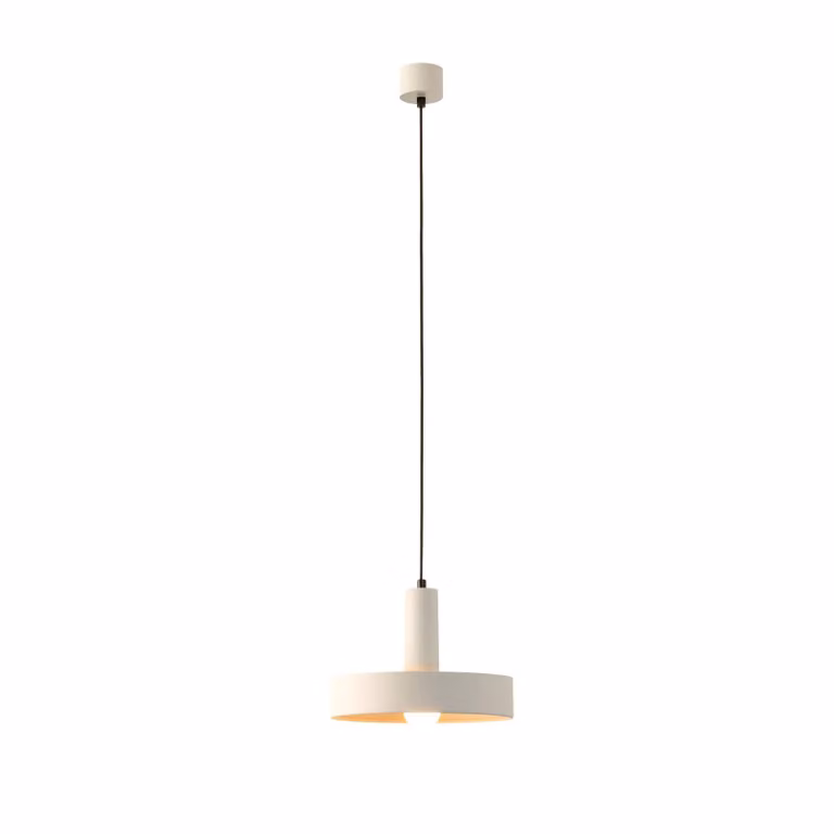 LEDS-C4 Lampada a sospensione Keops 1, dimmerabile, Bianco / Opale, Soggiorno / Sala da pranzo, Alluminio, Moderno, Lampada a sospensione