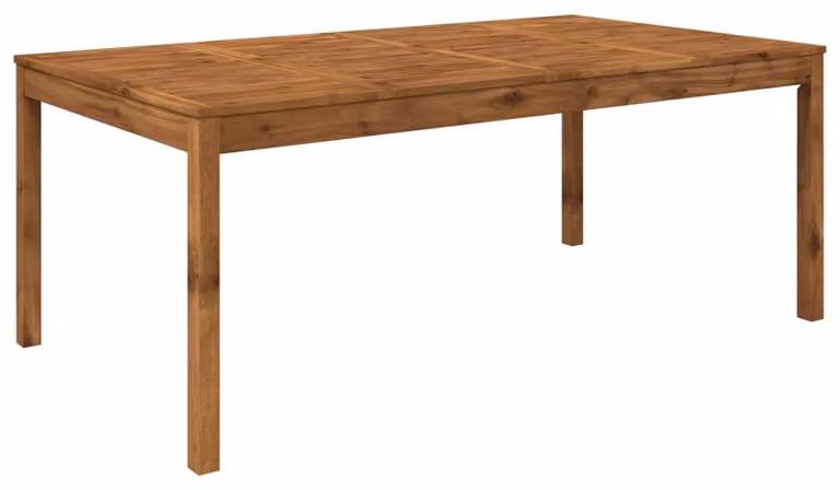 Tavolo da giardino, modello "Natur", dimensioni 196 x 100,5 x 75 cm, realizzato in legno massello di acacia