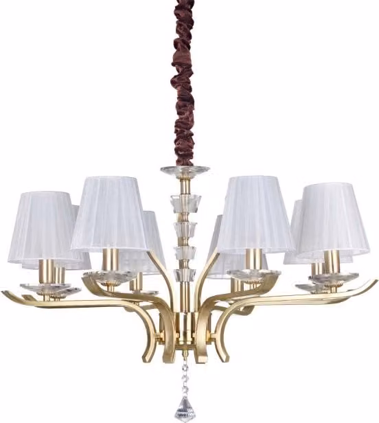 Lampada A Sospensione Pegaso Sp8 Ottone Ideal-Lux