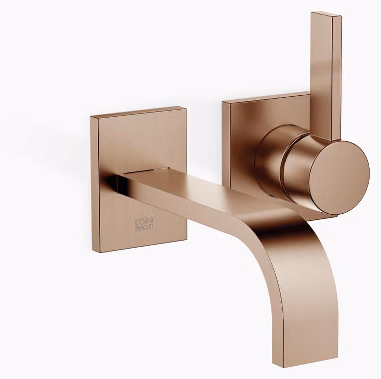 Dornbracht MEM Mitigeur monocommandé mural pour lavabos sans vidage, saillie 177mm, 36860782-42, 36860782-42
