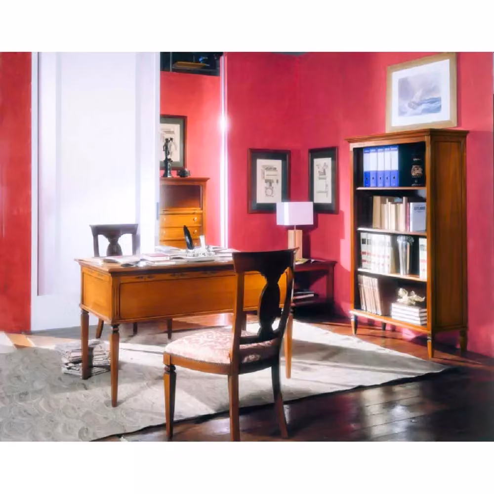 Libreria classica Mobili 2G con ripiani in legno finitura bassano beige e marrone L: 100 cm, P: 41 cm, H: 175 cm – 5