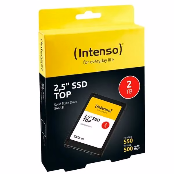 SSD interno Intenso SATA III da 2 TB, colore nero – 2