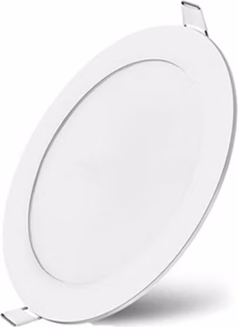 Pannello LED da incasso ultra sottile da 9 W, serie PLUS, rotondo, Ø 145 mm, bianco caldo