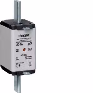 Cartuccia fusibile NH NH1 gG 500 V 224 A Segnalatore combinato con linguetta isolata