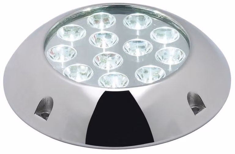 Faretto subacqueo 12x3W LED blu con viti, 1 pezzo