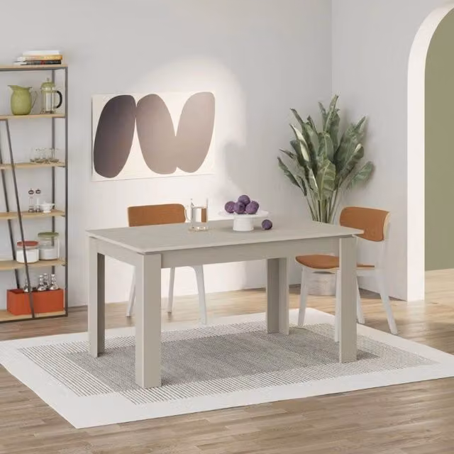 Tavolo allungabile Megaron colore cashmere 120x80 cm.