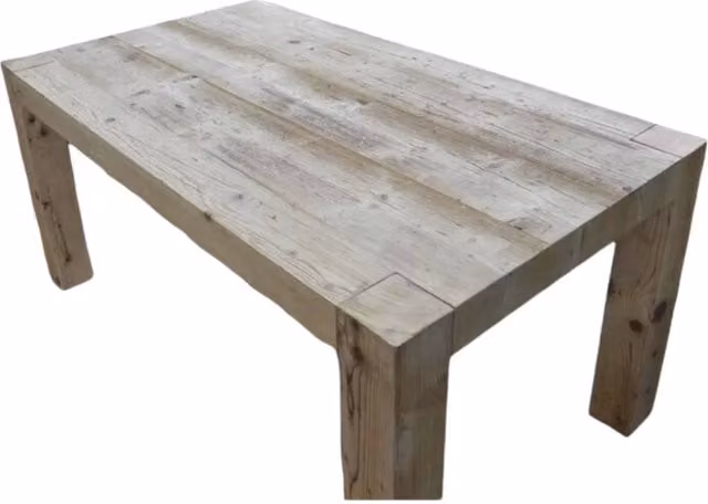Tavolo rettangolare allungabile in legno di quercia Mobili 2G L: 140 cm, P: 90 cm, H: 80 cm