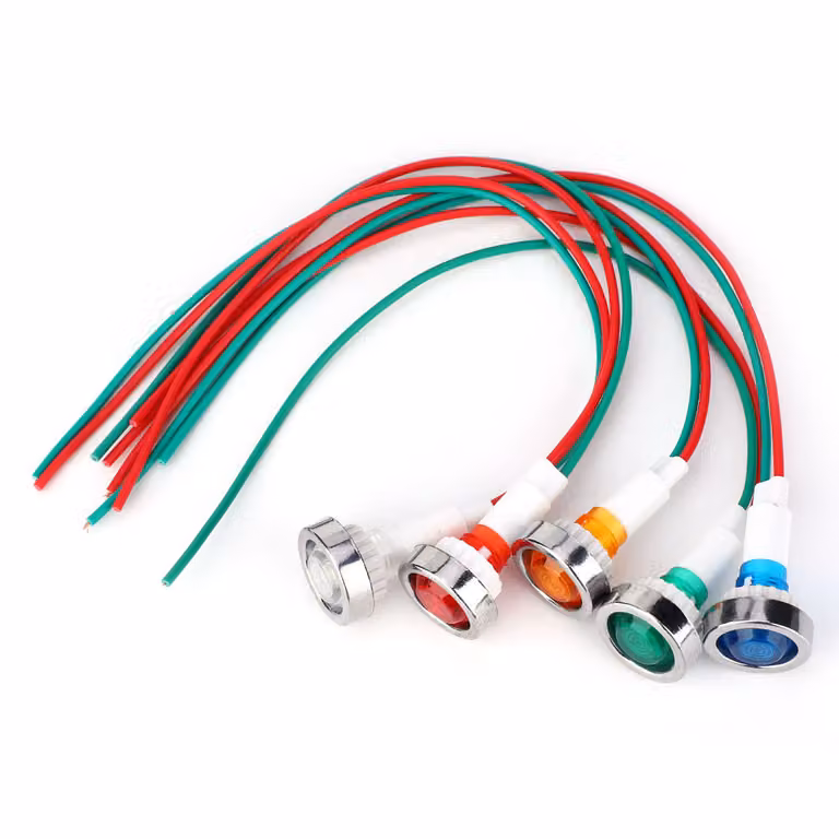 Indicatore luminoso a LED, indicatore luminoso a LED, indicatore di alimentazione, indicatore luminoso, indicatore LED a 12 V
