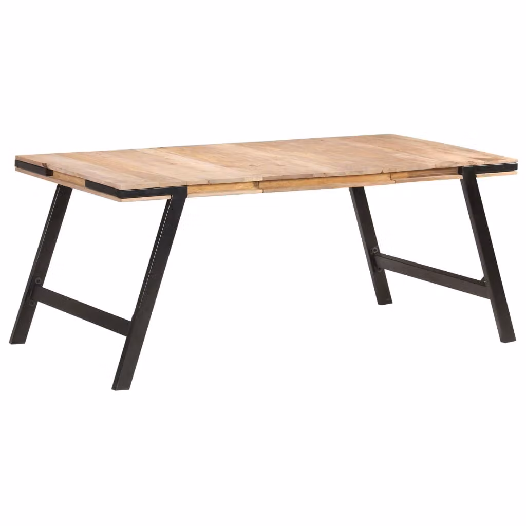 Tavolo da pranzo The Living Store 180x90x76 cm in legno massiccio di mango