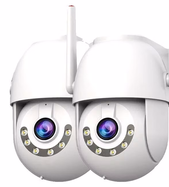 Telecamera di sorveglianza, 5 MP, obiettivo da 4 mm, visione notturna a infrarossi 0-10 metri, connettività Wi-Fi, design impermeabile
