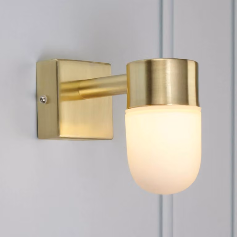 Markslöjd Applique da parete Menton, dimmerabile, Ottone / Oro, Bagno, Metallo, Moderno, Applique