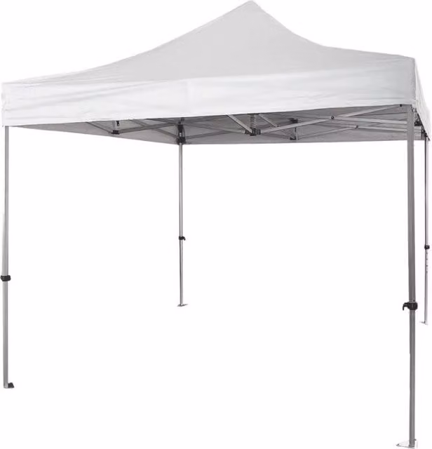 Gazebo Richiudibile 3×3 m Bianco Market-Pro – Alluminio Esagonale Professionale