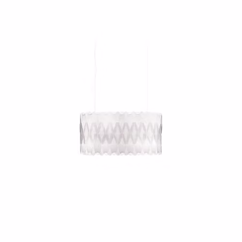 Lampadario Moderno Ovale Polilux ® Bianco E Metallo Cromo 3 Luci E27