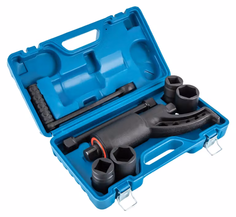 Set di chiavi dinamometriche con rapporto di trasmissione 1:64, coppia massima di 4800 Nm, colore nero