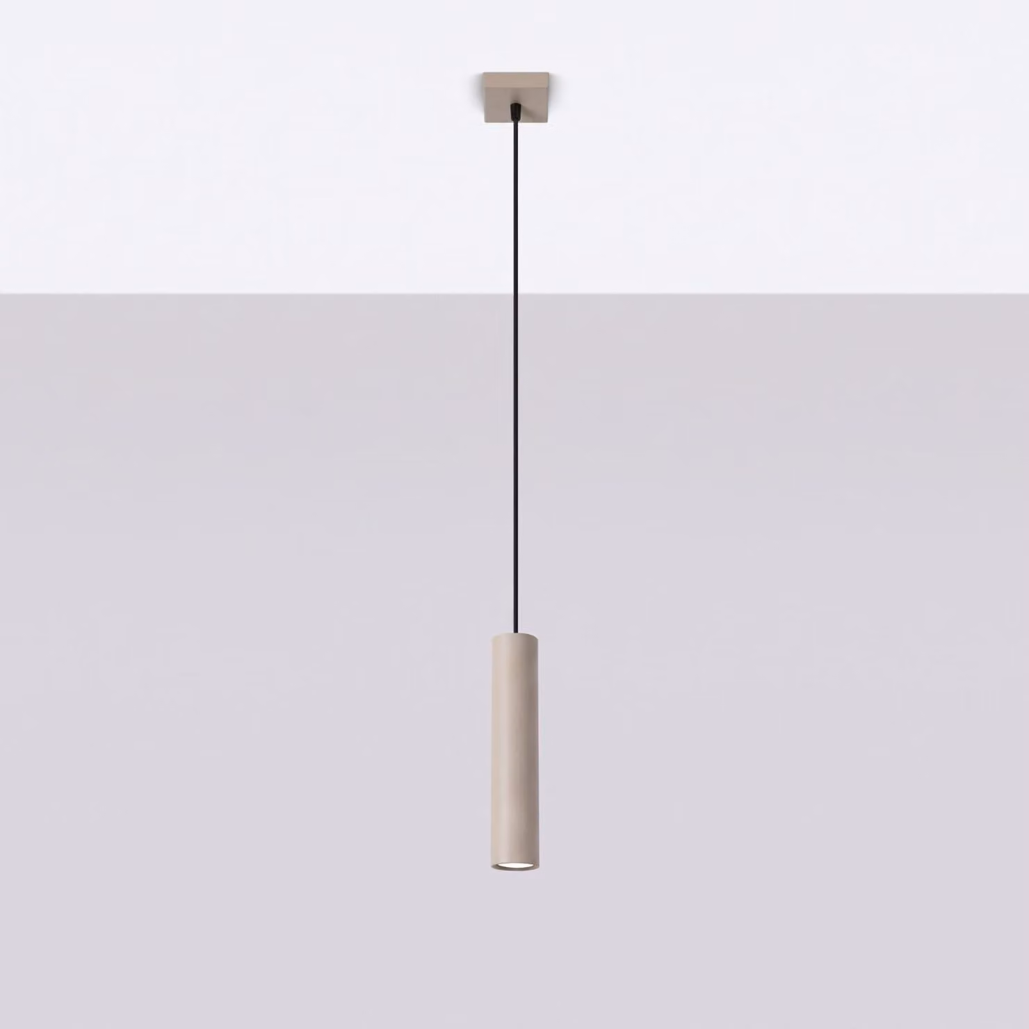 Lampada a sospensione LAGOS 1 taupe 1xGU10 10W acciaio 100x8x8cm Sollux Lighting