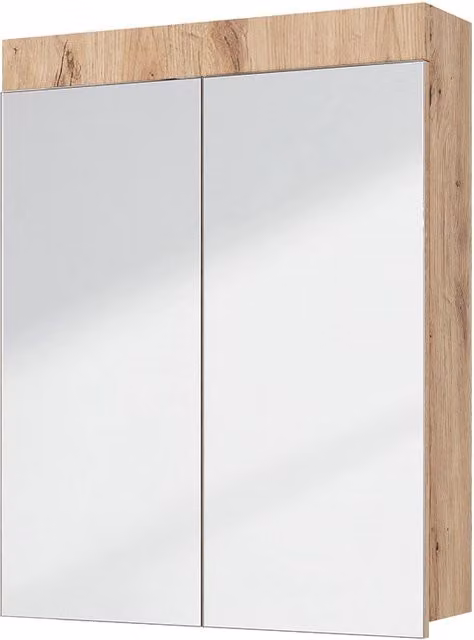 Specchio contenitore bagno Luna Vicco in quercia color marrone L: 60 cm, H: 77 cm – 1