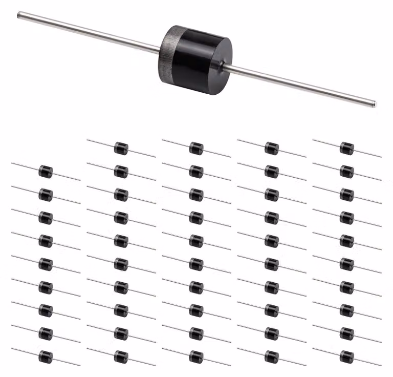 50 diodi di blocco da 10A, 10A10, diodi raddrizzatori da 1000V, tipo R-6, a montaggio assiale