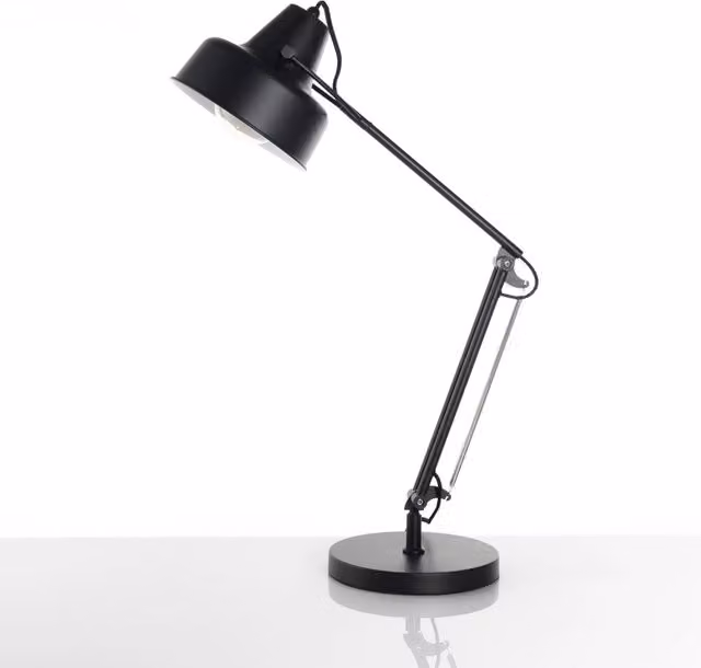 Lampada da tavolo ORESTEL in metallo nero, design moderno, H 65 x L 21,5 x P 45 cm – 1