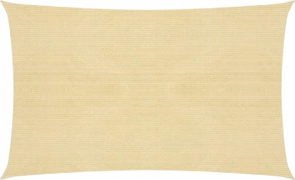 The Living Store Tenda da sole 160 g/m² Beige 2,5x4,5 m HDPE