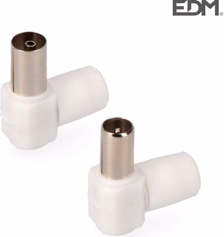 Pacchetto Edm con spina E50010 e base tv angolare bianco bianco taglia unica