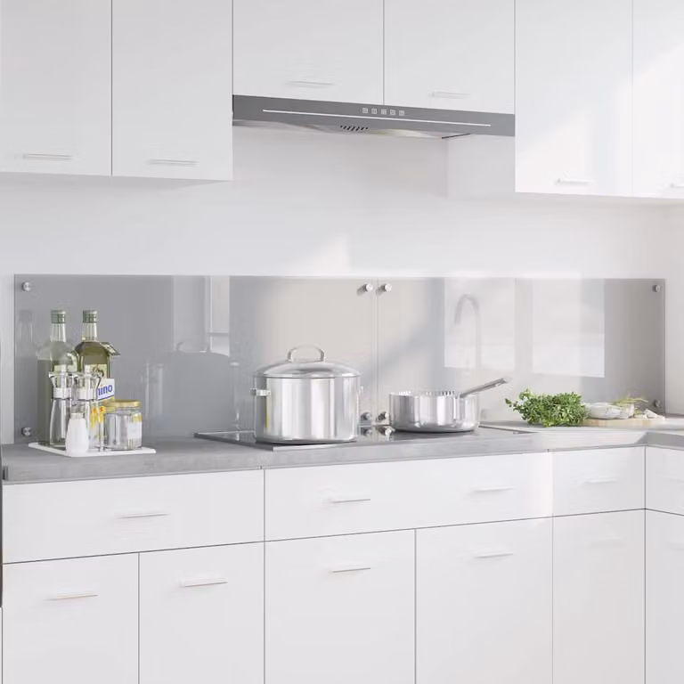 Set di 2 schienali da cucina vidaXL colore grigio, L 100 cm x P 40 cm