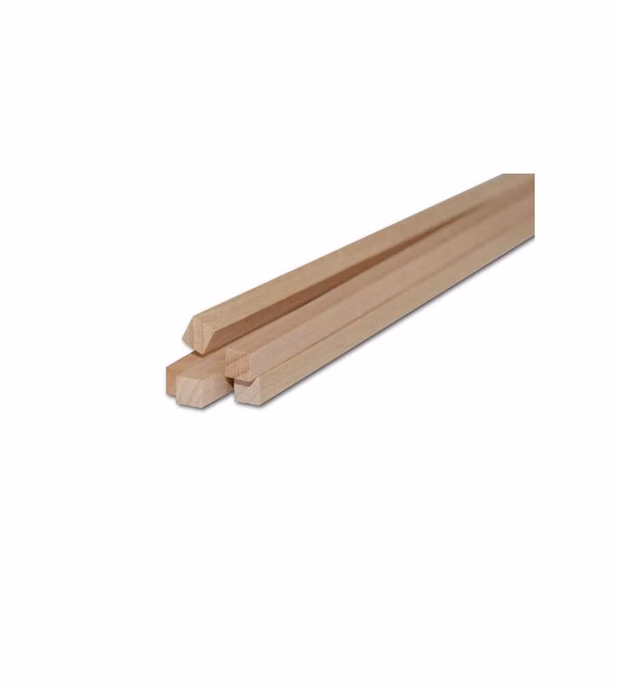 Pircher Listelli in Faggio 10x10x1000 mm per Fai-da-te e Bricolage