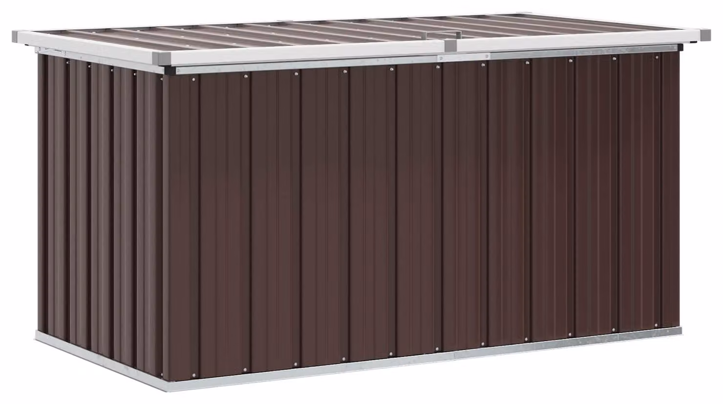 Baule da giardino marrone 129x67x65 cm