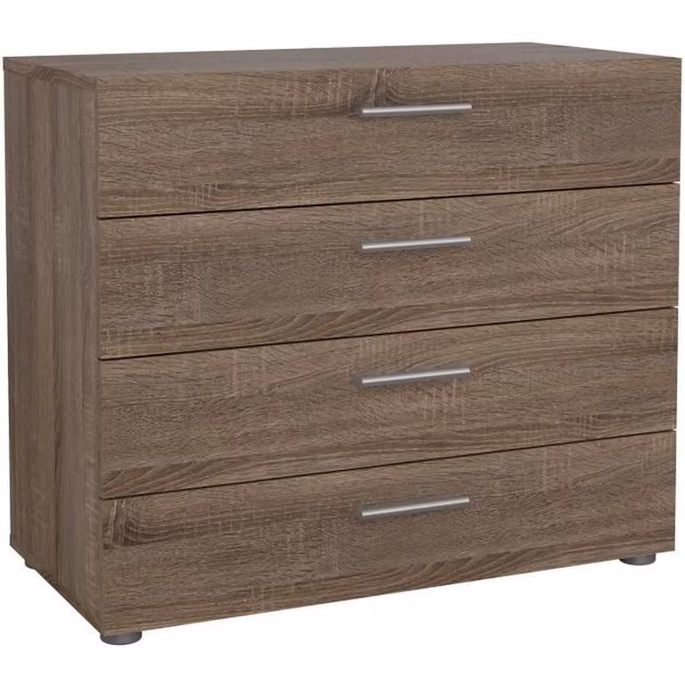 TYHJA Cassettiera con 4 cassetti - Chene Truffe - L 70 x P 40 x H 75 cm