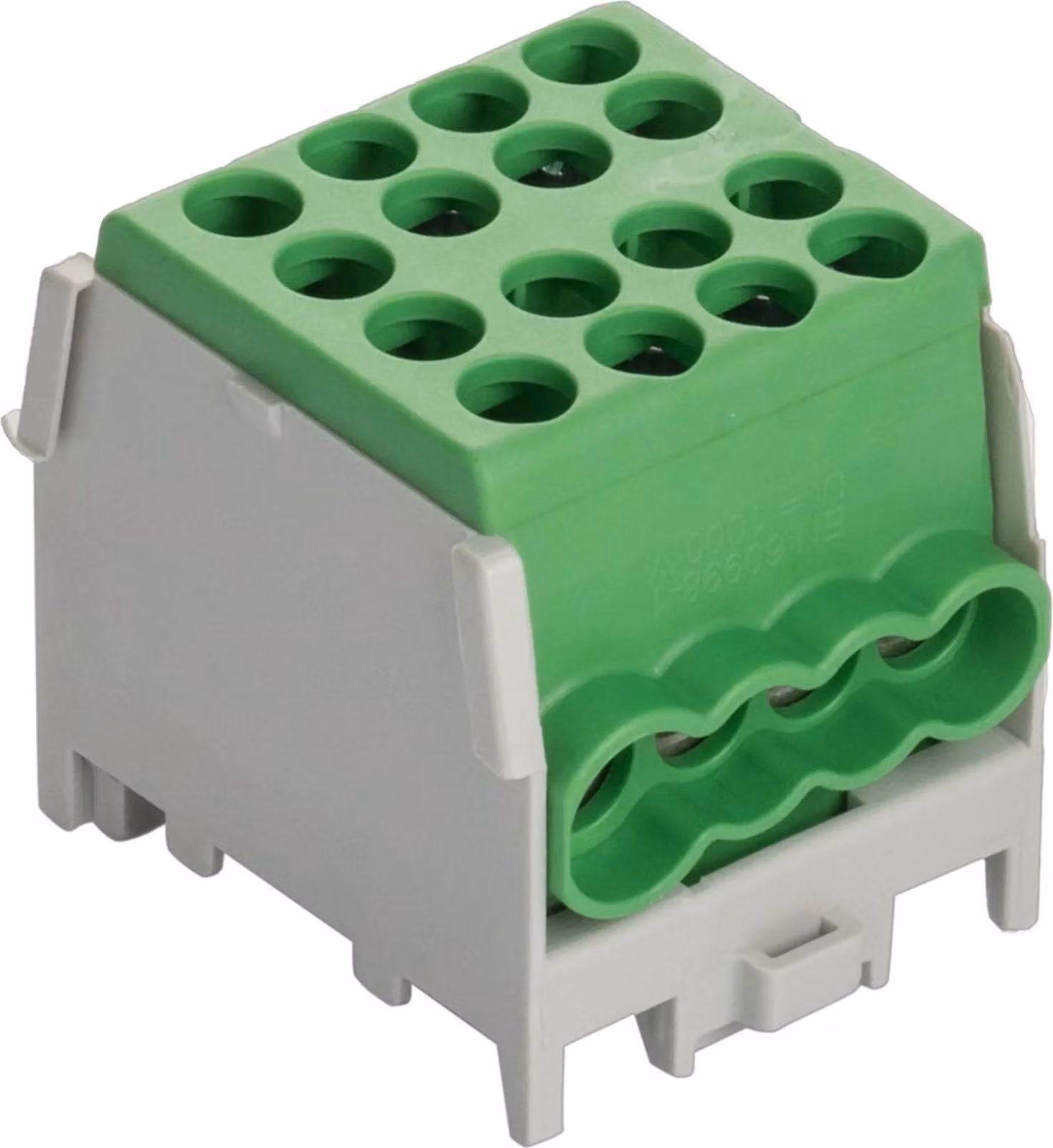 Morsetto di derivazione per linea principale Pollmann, 1 polo, 2x25 mm² (ingresso), 6x16 mm² (uscita), 1 pz.