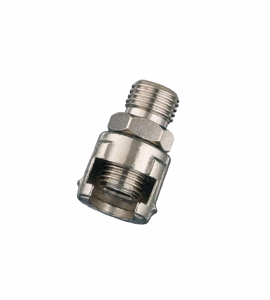 Raccordo Dado Fresato 11/A 1/4 M Pz 2       Bl Ani