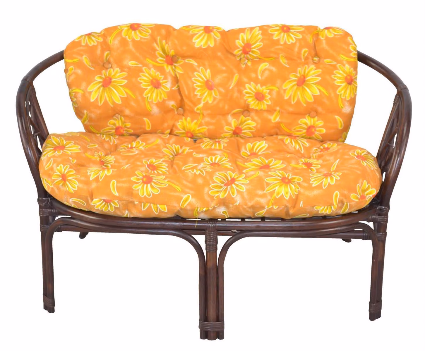 Panca in rattan con cuscino Sonja
