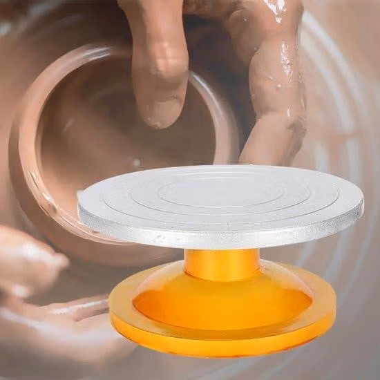 Tavola girevole in plastica per la modellazione dell'argilla - Carrello di trasporto per lavori di scultura - Strumenti per la modellazione - Carrello di trasporto per l'argilla - Carrello di trasporto per la Vetroceramica