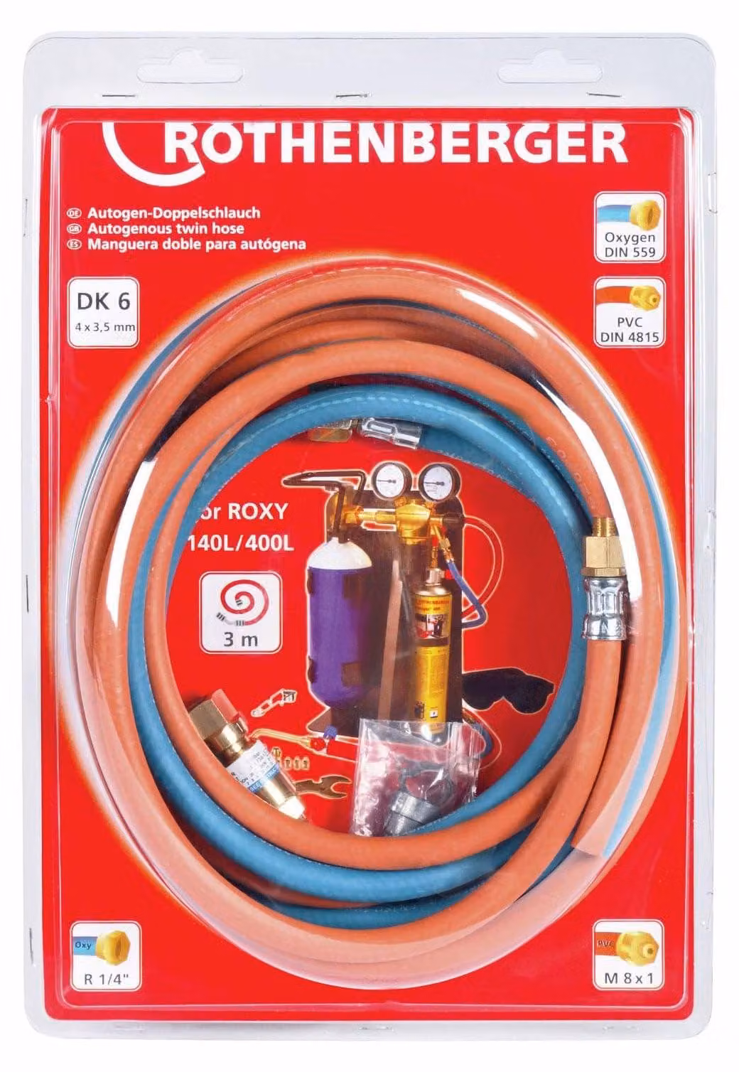 Set di tubi doppi Rothenberger ROXY da 3 m