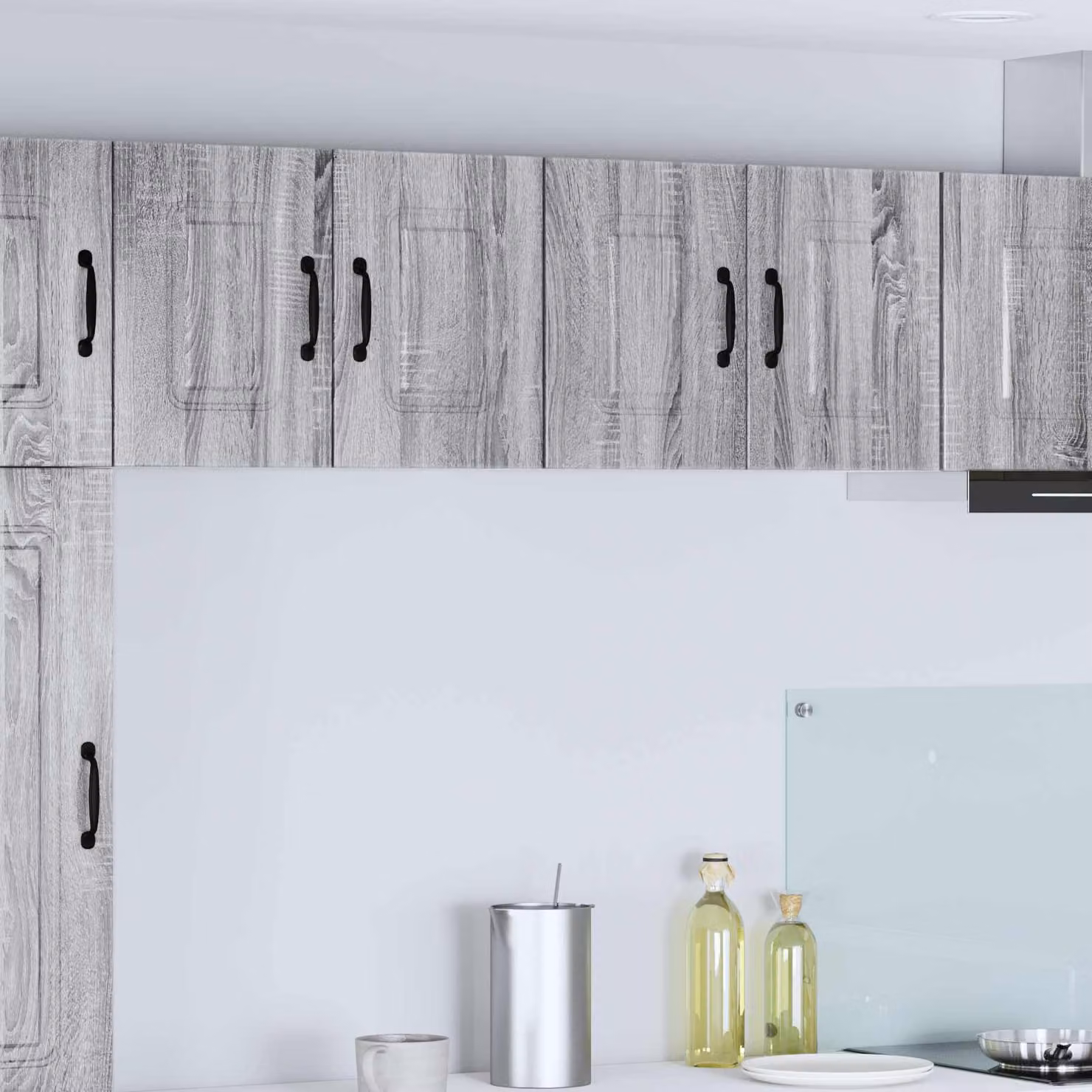 vidaXL Mobile Unità a muro per cucina Kalmar Grigio Sonoma L: 60 cm, P: 31 cm, H: 40 cm
