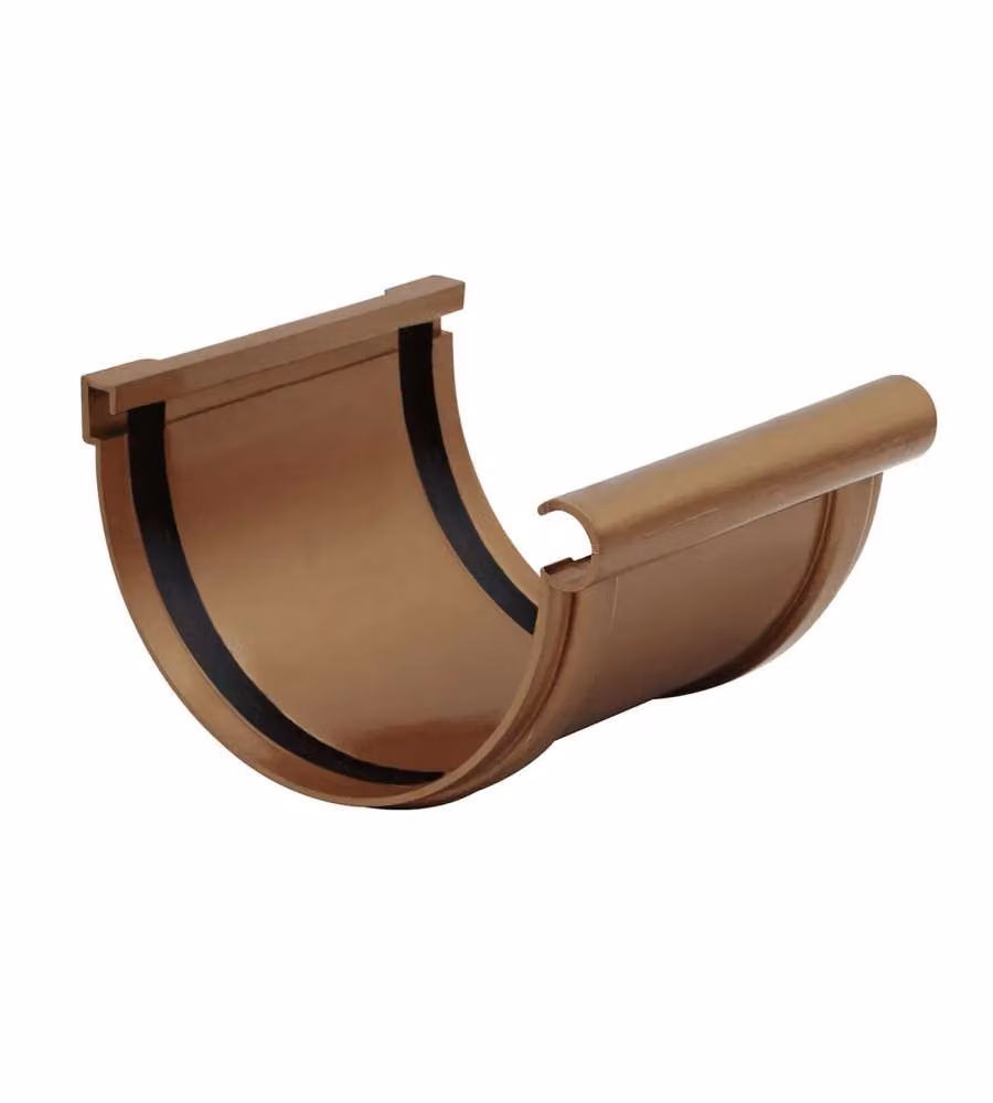 Giunto PVC effetto ramato 125 mm con guarnizione grondaia