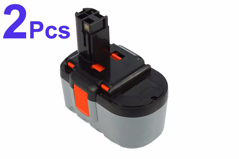 2 batterie da 3000mAh, 24V, compatibili con i modelli Bosch GSA 24 VEF, GSR 24 VE-2, GST 24 VH, codice 2 607 335 562