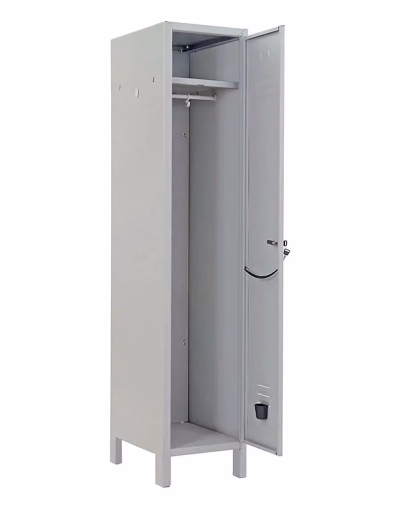 Armadio spogliatoio Pratiko 1 posto Prometal in metallo grigio L: 36 cm, P: 34 cm, H: 180 cm – 2