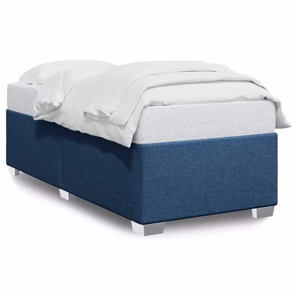 Struttura Letto Design Mania in Tessuto Blu L 100 x P 200 cm – 2